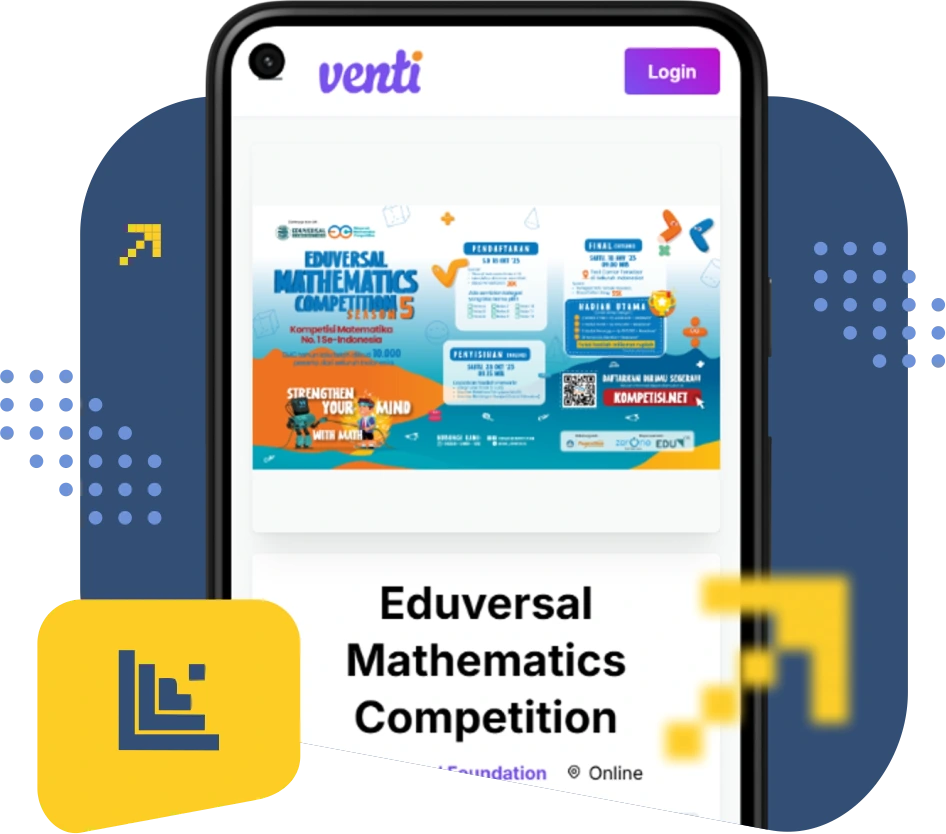Visual integrasi Latihan.id dan Venti.id untuk solusi event ujian online Visual integrasi Latihan.id dan Venti.id untuk solusi event ujian online