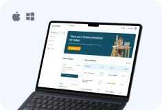 MacOS & Windows Preview aplikasi desktop Latihan.id untuk macOS & Windows dengan fitur ujian aman